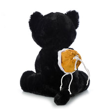 Load image into Gallery viewer, Black Cat Plush Urn